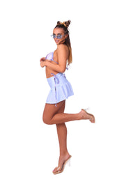 Eyecon Mini Skirt in Blue - Suxceedwomens