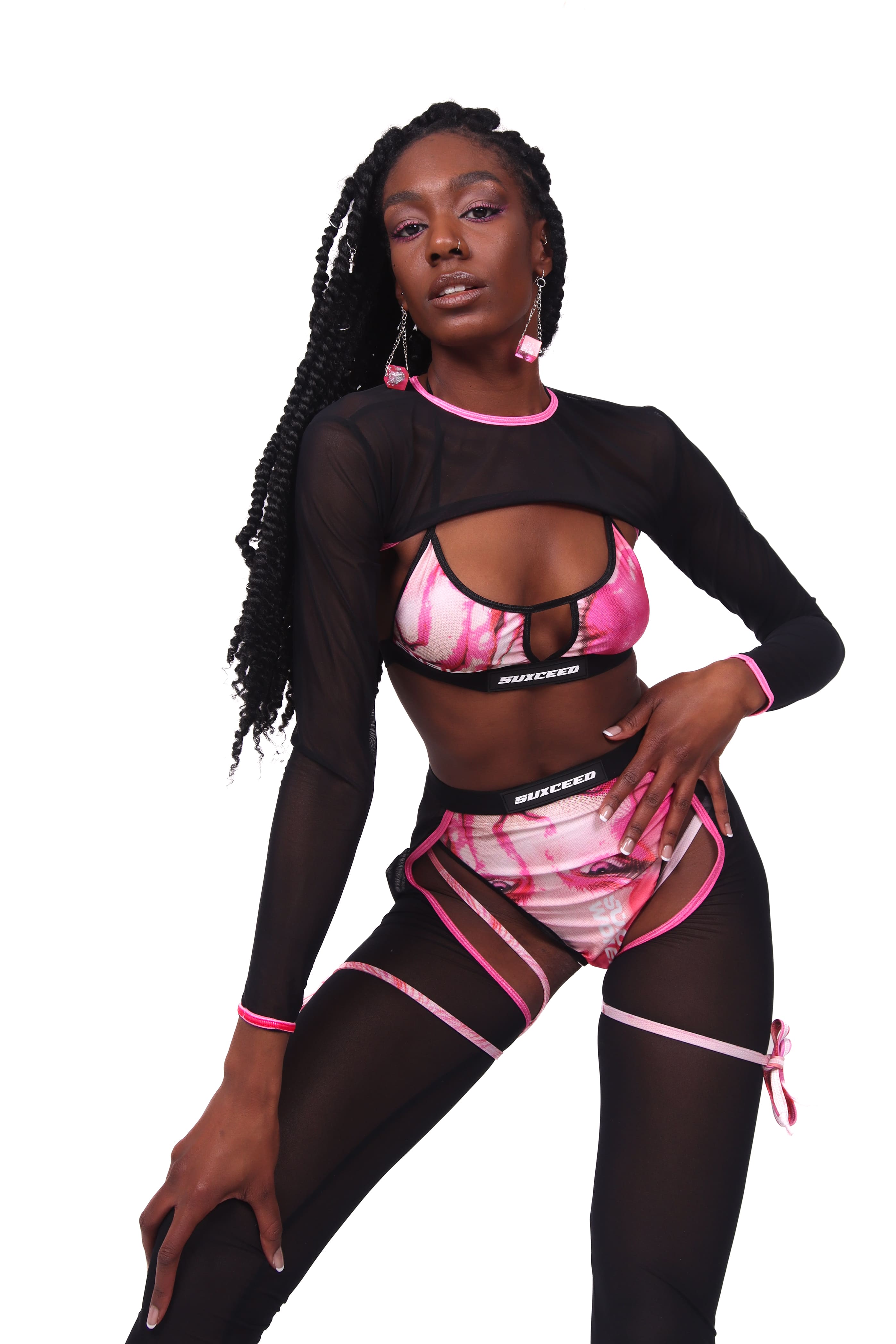 Eyes on u Pink Outfit 8 - Suxceedwomens