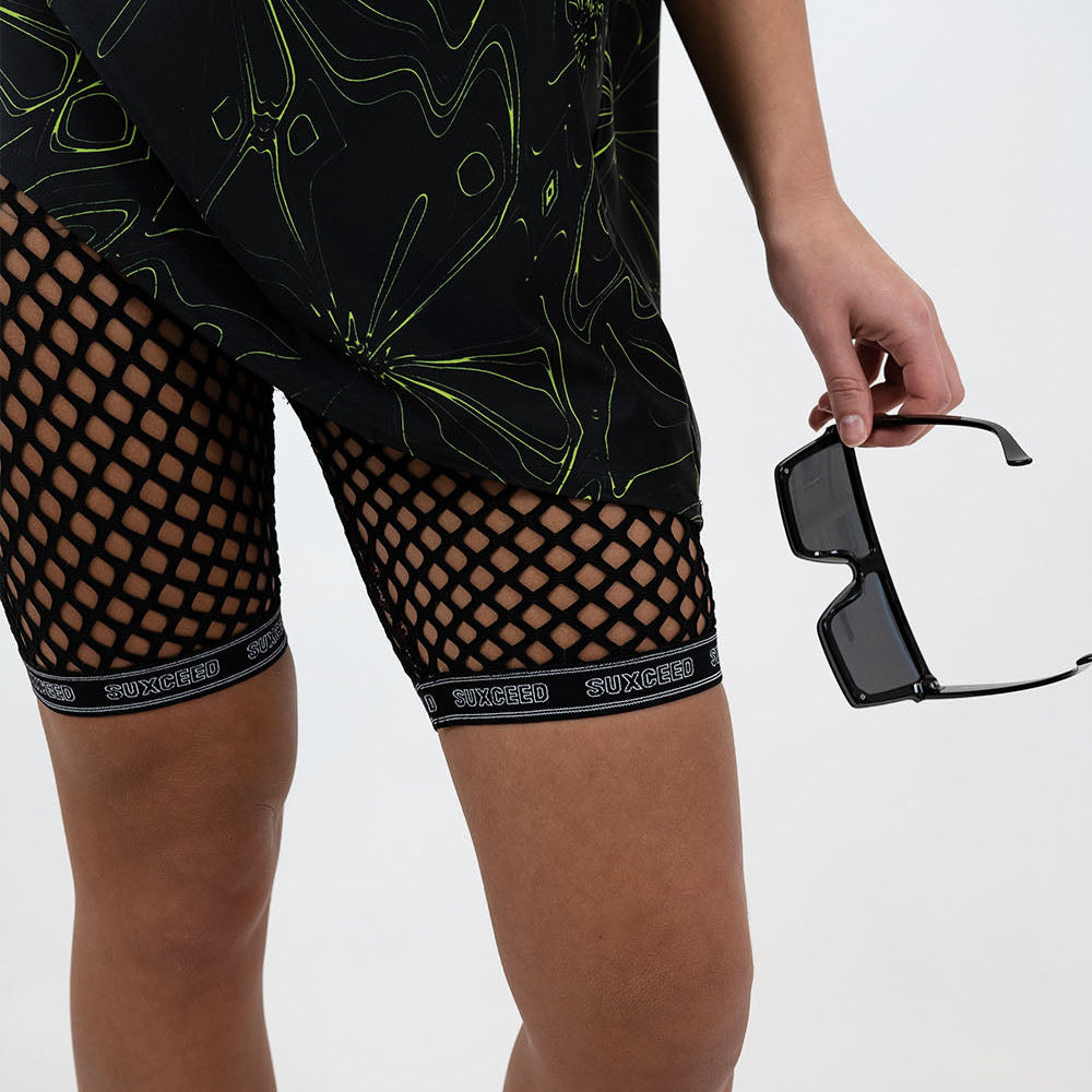 Black Netted Shorts (RTS) - Suxceedwomens
